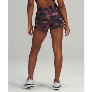 lululemon athletica Camo Athletic Shorts - Red and Blue